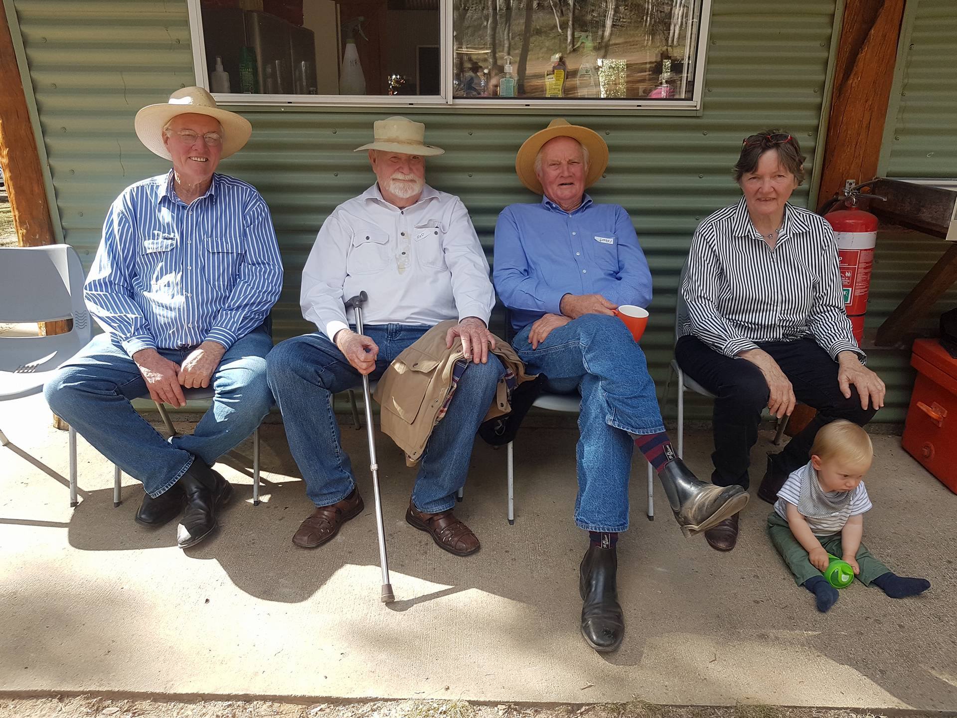 4 people resting