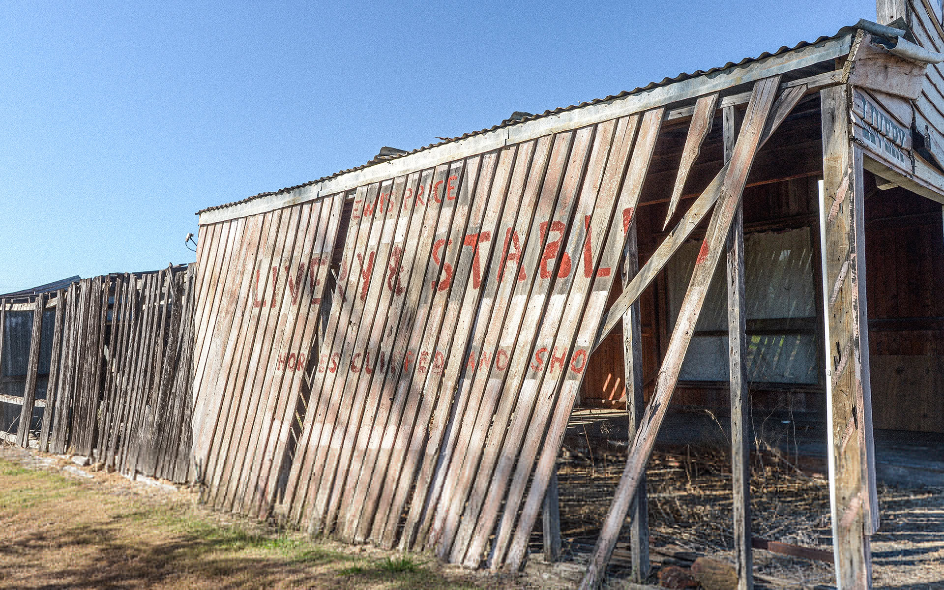 Old weathered building in Injune, Queensland