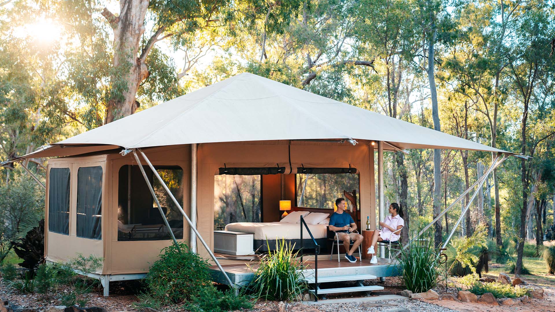 Wallaroo Outback Retreat deluxe glamping tent