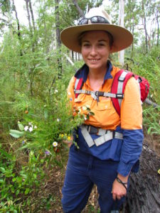 guide tour woman flower wildflower botanist