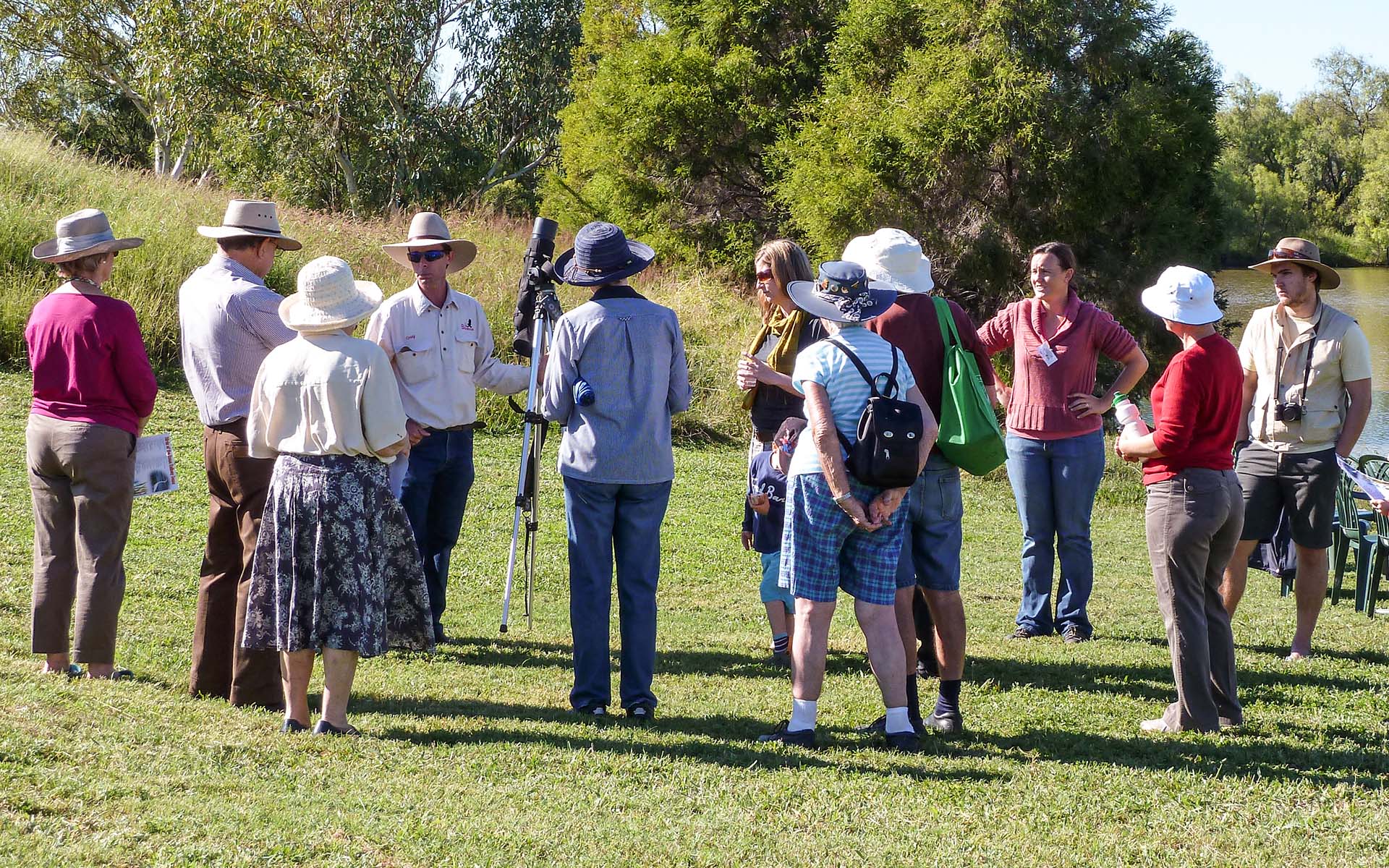 Group meeting at Roma Bush Gardens