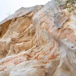 A sandstone rock face in the Carnarvon Ranges