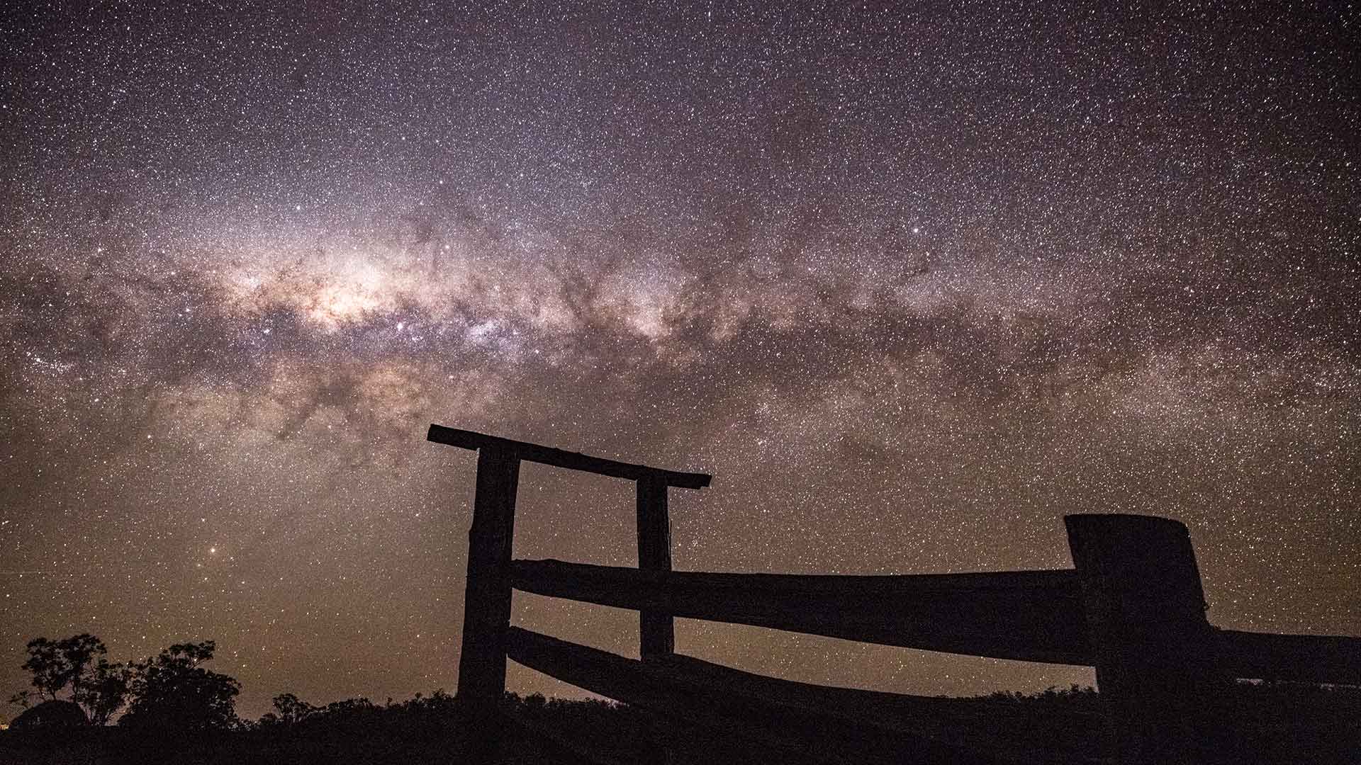 Starry sky in the outback