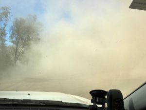 Driving on outback Queensland dirt roads